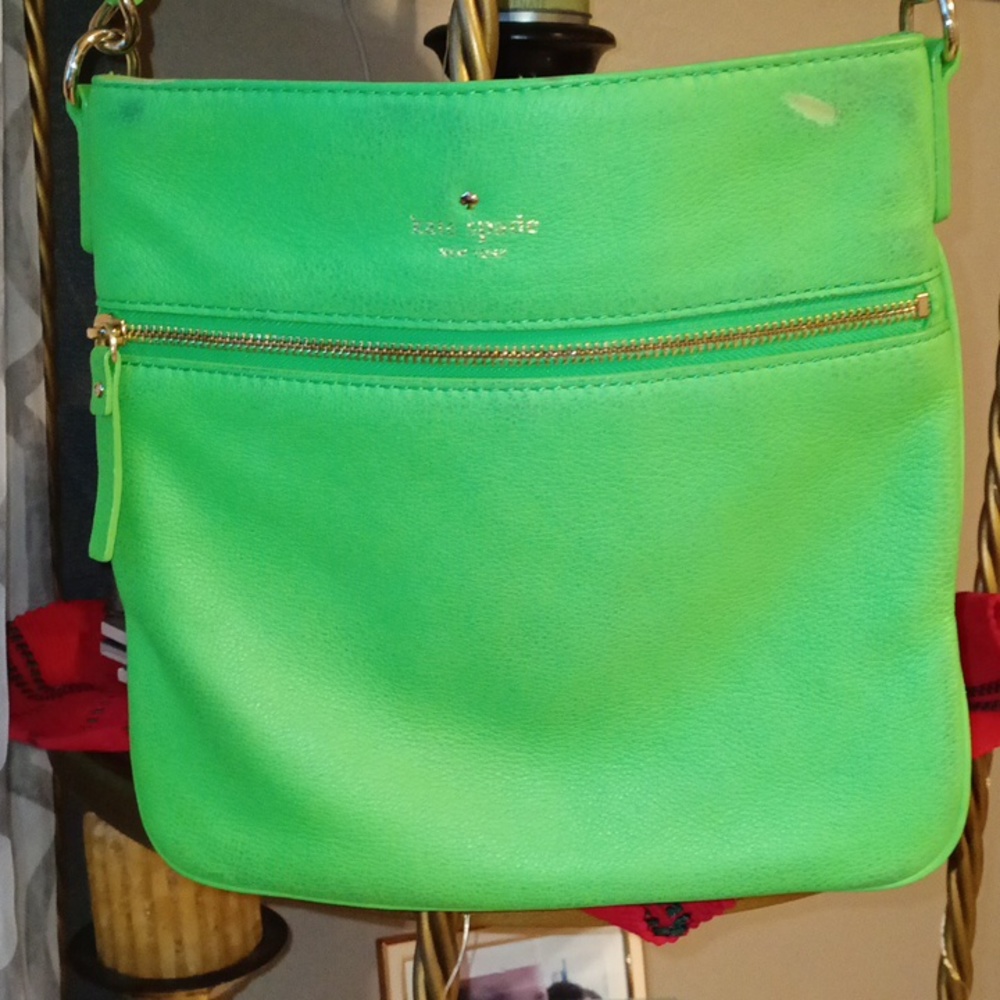 Gently Used Kate Spade Lime Green Crossbody